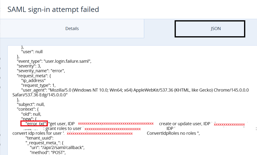 Acronis Cyber Protect Cloud: [Entra ID] User Redirected Back to Acronis ...