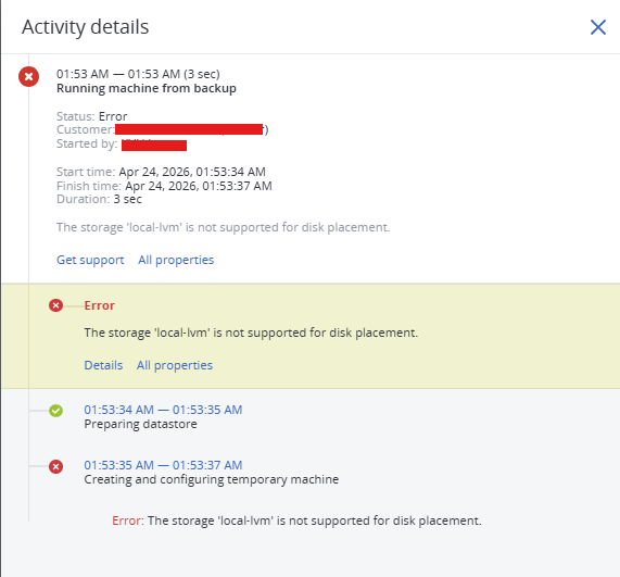 Acronis Cyber Platform (formerly Acronis Cyber Protect Cloud): Run VM ...