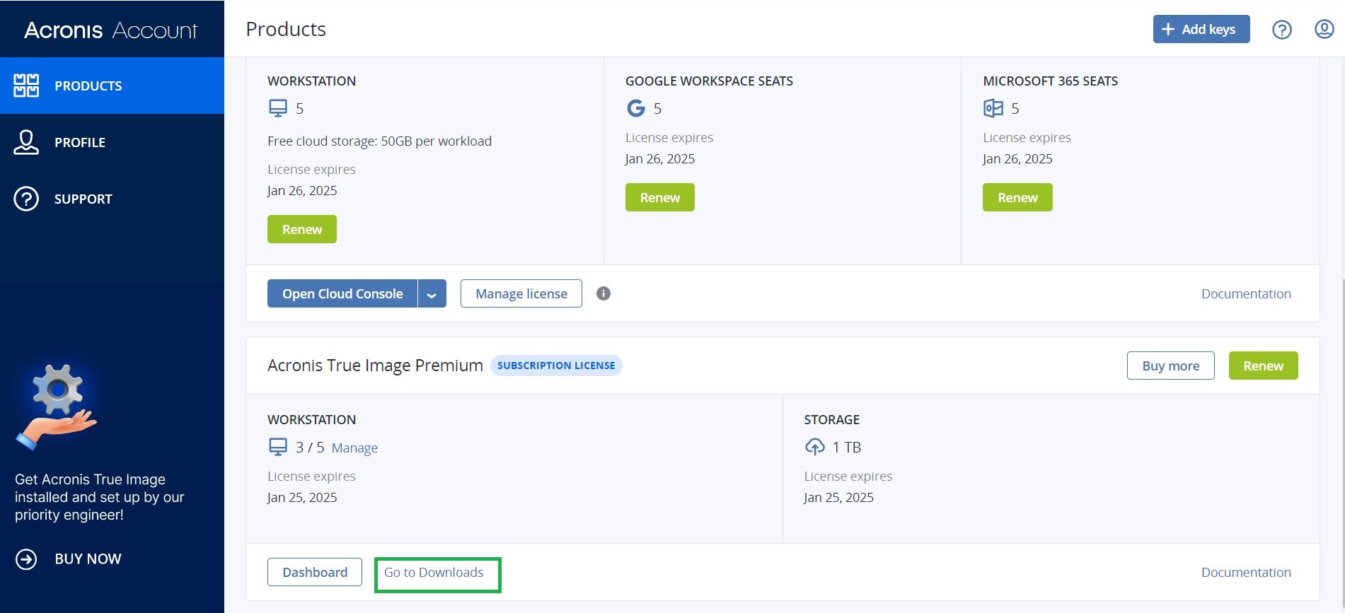 the serial number is incorrect acronis true image oem