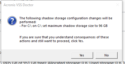 acronis true image 2019 unable to create volume snapshot