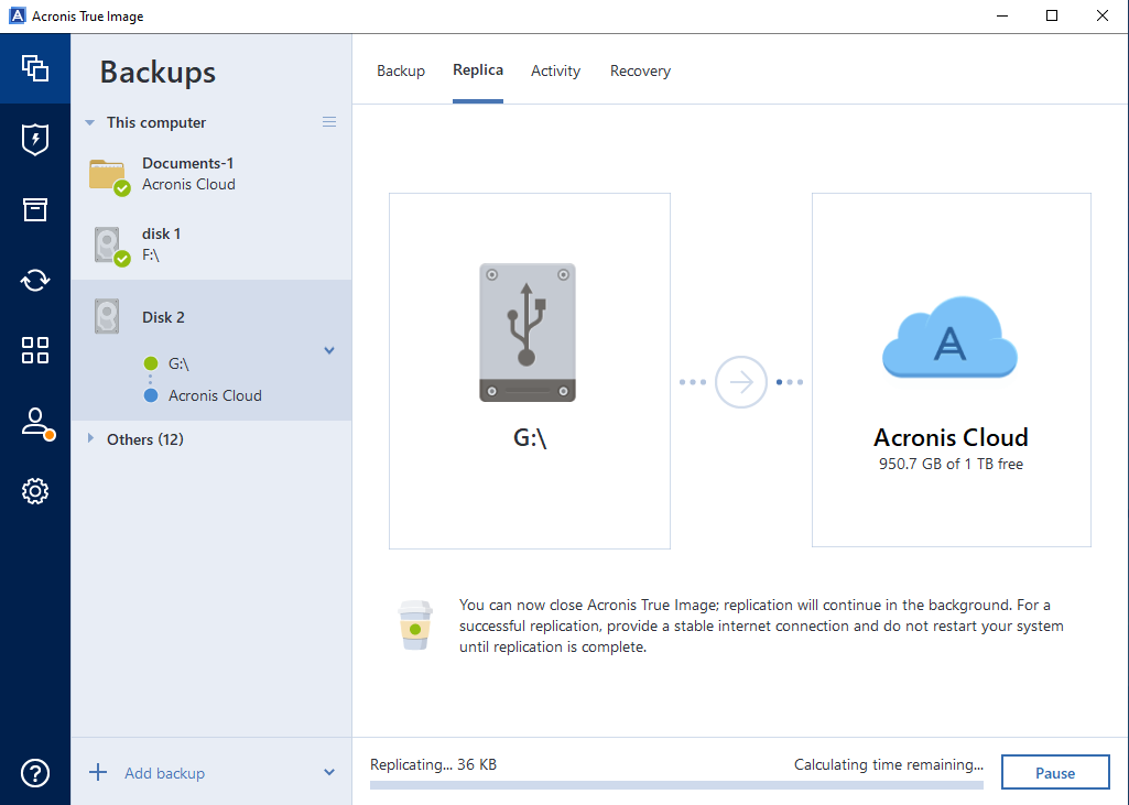 63255:Acronis True Image: Replica (Dual protection)