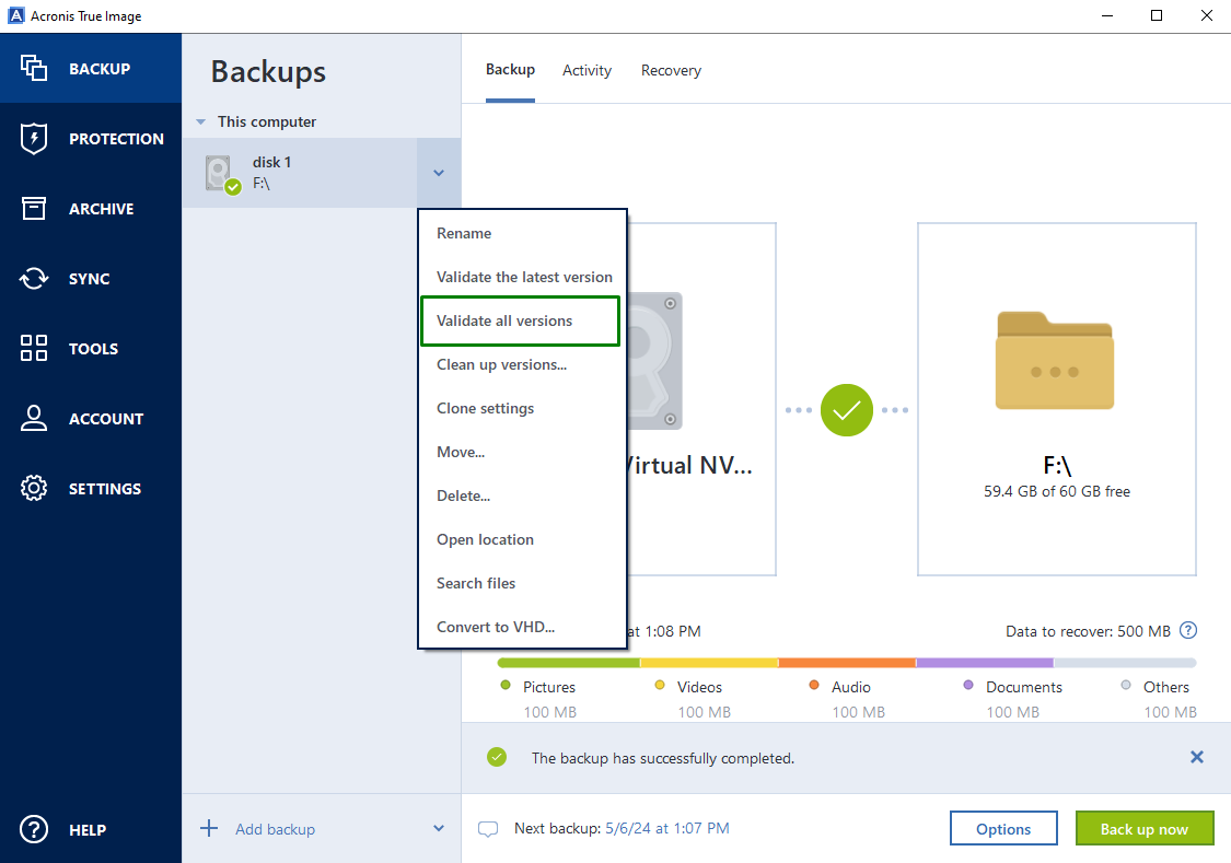 acronis true image disimillar hardware