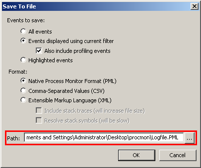 2295: Collecting Process Monitor log