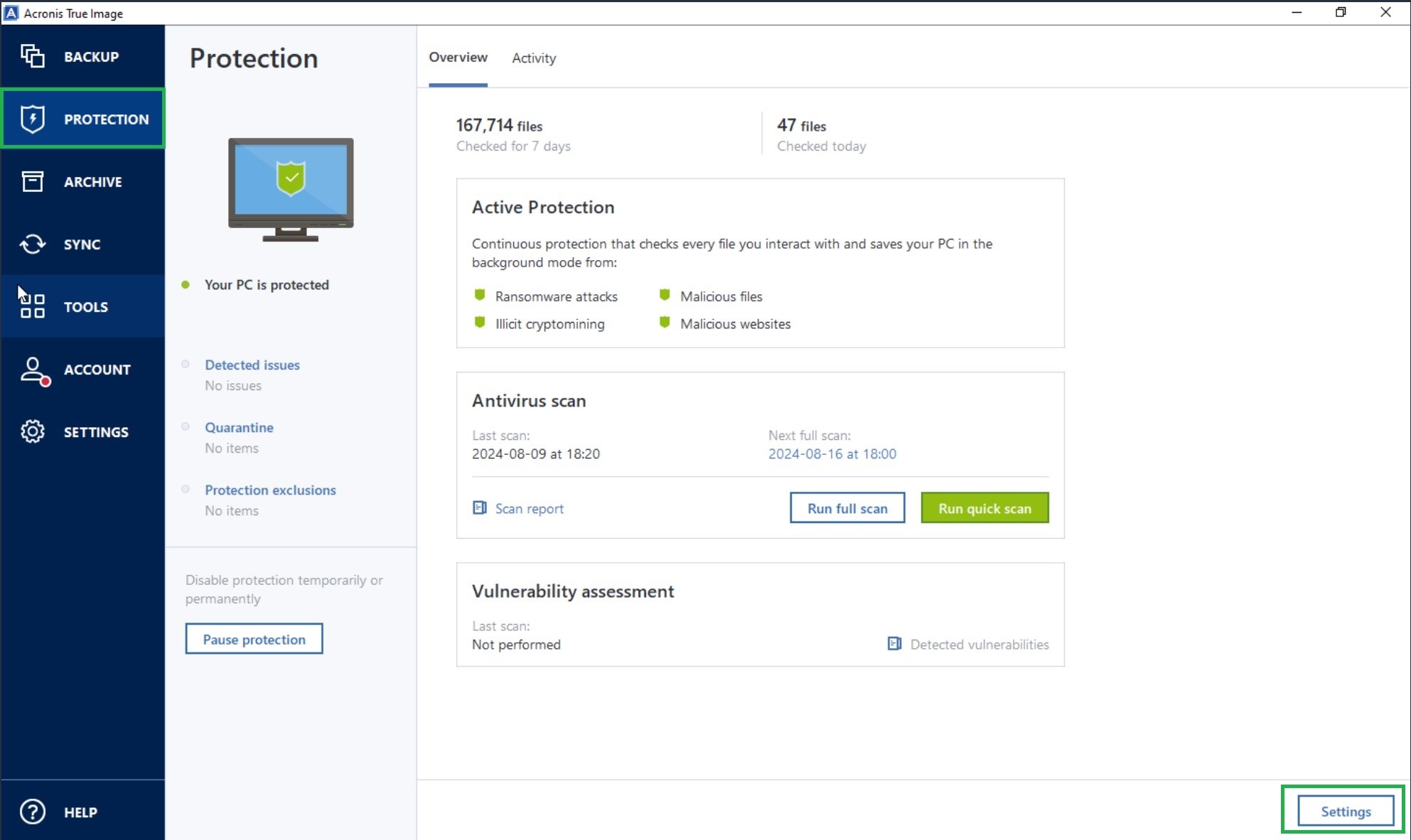 69488:Acronis True Image: Advanced Anti-malware Protection FAQ